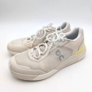 On The Roger Advantage Pro Sneaker Shoes Cream/Limelight Women's Size US11 EU43